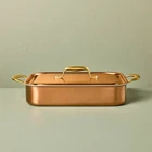 Roasting Pan With Lid Copper - Hearth & Hand Magnolia New. Price: $68.99.