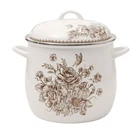 Sale Off 10% Pioneer Woman Agatha 12-QUART Enamel Steel Stock Pot, Brown New. Price: $31.67.