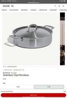Made Stainless Clad 6 Qt Rondeau W/ Lid Steel New. Price: $180.00.
