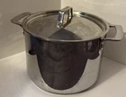 Miu Professional France All Clad Stainless Steel Stock Pot W/lid 12 Qt Used. Price: $124.99.