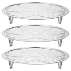 Uxcell 3PCS Stainless Steel Steamer Rack With Stand, 11.8", Silver Tone New. Price: $29.28.