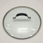 Cooking With Calphalon Replacement Glass Lid Cover 10.5 Silicon Handle Used. Price: $18.99.