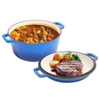 Alathote 6QT Enameled Cast Iron Dutch Oven Pot With 2QT Lid - Dual Handles New. Price: $79.75.