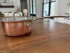 Cuisinart Copper/stainless Steel 1.5 Qt Sauce Pan With Lid Used. Price: $59.99.