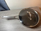 Ninja Neverstick 3QT Frying Pan With Glass Lid Black Used. Price: $30.00.
