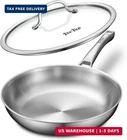 Vocvoi Stainless Steel Pan, 12 Inch With Lid Frying Non Tox New. Price: $53.83.