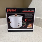 Parini Electric Nonstick 6 Cup Hot Pot With Removable Steam Tray. New Box. Price: $21.59.