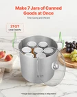 Vevor 21 Qt Canning Pot With Rack And Lid, Stainless Steel Waterbath Canner New. Price: $62.11.