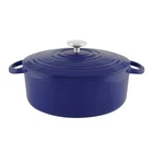 Chantal 7QT. Round Cast Iron Dutch Oven Cobalt Blue New. Price: $310.95.