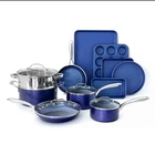 Granitestone Blue Stainless Steel Nonstick 15 Piece Cookware And Bakeware Set New. Price: $149.99.