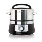 Euro Cuisine Food Steamer Rice Cooker Electric 3.4 Qt. Stainless Steel 1200 Watt New. Price: $106.94.