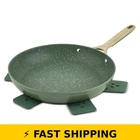Thyme & Table 12" Non-stick Supreme Fry Pan Olive New. Price: $84.99.