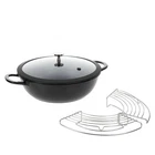 Curtis Stone 4.5-QUART Cast Aluminum Multi-pan W/lid & Multi-use Rack 777-973 New. Price: $34.99.