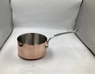 Mauviel M'heritage 150 Polished Copper & Stainless Steel Sauce Pan. 1.8-QT. New. Price: $253.95.