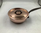 Mauviel M'heritage 150 Ci 1.5MM Polished Copper Chef Pan, 1.8-QT New. Price: $208.56.