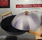 Joyce Chen Professional Series 14" Carbon Steel Excalibur Nonstick Wok 10-PIECE New. Price: $100.00.