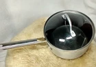 Calphalon Quart Sauce Pan 8702.5 Non-stick Stainless Steel W/lid Good Cond Used. Price: $18.77.