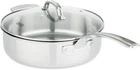 Viking 3-PLY Stainless Steel Saute Pan Mirror Finish With Glass Lid 5.25 Qt New. Price: $199.99.