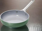 Caraway 8 Inch Mini Fry Pan Ceramic Nonstick Pfoa Free - Green Nib New. Price: $125.99.