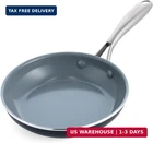 Greenpan Swift Healthy Ceramic Nonstick, 8" Frying Skillet, Stainless Steel New. Price: $56.89.