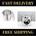 New Mainstays Bonded 8 Qt. Stainless Steel Cooking, Kitchen Stockpot With Lid. Price: $14.95.