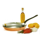 Baumalu 24CM Frying Pan Copper Solid Metal Tin Interior Cast Iron Handles Open. Price: $125.95.