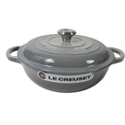 Le Creuset Signature Cast Iron French Oven 2.5QT. Mist Grey 26 France 2.2L Flaw New. Price: $134.95.