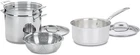 4-PIECE Cookware Set, 12 Quarts, Chef's Classic Stainless Steel Pasta/steamer, New. Price: $141.94.