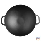 Victoria Cast Iron Wok With Stability Base 14" Black New. Price: $44.99.