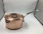 Mauviel M'heritage 150 Polished Copper & Stainless Steel Sauce Pan. 3.5-QT New. Price: $408.95.