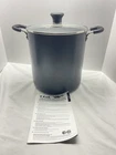 T-fal 12 Quart Black Nonstick Stock Pot With Glass Lid New Papers. Price: $28.00.