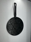 Nordic Ware Christmas Pancake/cookie Griddle 7 Frying Skillet Shapes Used. Price: $25.00.