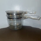 Pyrex Vintage Flameware Piece Double Boiler 1.5 Qt Models 6283-L 6283-U No Lid Used. Price: $27.01.