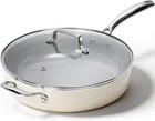 Nonstick Frying Pan With Lid - 12 Inch Ceramic Deep For Cooking 5 Q New. Price: $107.99.