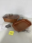 Copper Chef Wonder Cooker Xl Grill & Roaster Pan Set W/ Glass Lid 16 X10 X5 Used. Price: $54.95.