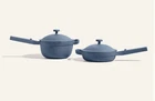 Our Place Mini Home Cook Duo Always Pan + Perfect Pot- Blue Salt Read New. Price: $141.09.