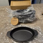 Lot Of Six Hawok Cast Iron Oval Mini Server Set 6.5"L 4.7"W 12 Oz New. Price: $24.99.