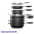 Select By Calphalon Space-saving Hard-anodized Nonstick 9-PIECE Cookware Set New. Price: $229.99.