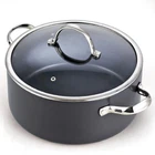 Cooks Standard Stock Pot Dutch Oven Casserole 7 Quarts, Black-non Induction New. Price: $73.99.