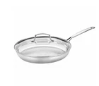Cuisinart Chef's Classic Stainless 12" Skillet With Cover, 722-30GP1. New. Price: $55.00.
