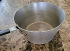 Vollrath Wear-ever Natural Finish Aluminum Tapered 5.5 Quart Sauce Pan Used. Price: $32.50.