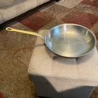 Mauviel Style M'cook Stainless Steel Frying Pan With Brass Handle, 11.5 Used. Price: $74.50.