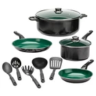 11-PC. Forever Green Cookware Set By Chef's Pride New. Price: $75.59.