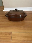 Corning Vision Ware V-34-B Roaster Dutch Oven Casserole Ribbed 4QT (4L ) W/lid Used. Price: $35.00.