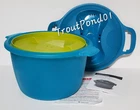 Tupperware Microwave Rice Maker Steamer Dish Cooker Peacock Blue / Green New. Price: $24.99.