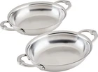 Hestan Ovenbond Provisions - Oval Au Gratin Dishes Stainless Steel, Set Of 2 New. Price: $69.95.