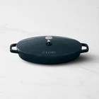 Staub 2.25-QT Enameled Cast Iron Oval Sea Bass Gratin La Mer New. Price: $190.99.