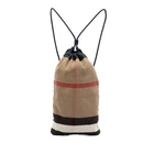 Burberry Mega Check Canvas Drawstring Backpack Pre-loved Light Brown Pre-owned. Price: $379.41.