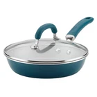 Rachael Ray Create Delicious 9.5" Aluminum Nonstick Deep Skillet With Lid Teal New. Price: $22.99.