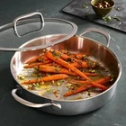 Pampered CHEF:4.5-QT. (4.3-L) Stainless Steel Saute Pan-freeshipping New. Price: $80.20.